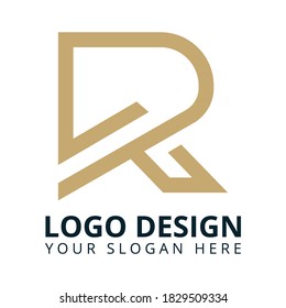 R Letter Professional Logo Design Vector