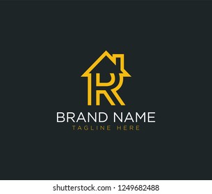 R Letter Real Estate Logo Design - Real estate logo.