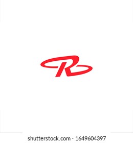 Logotipo de espacio retro de letra R