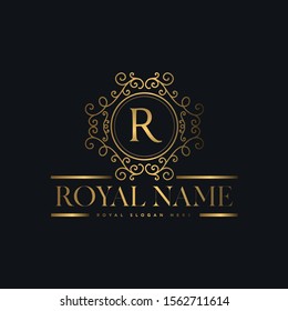 R Letter, Royal - Luxury Logo Design