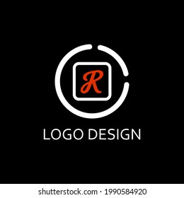 R letter for simple logo design
