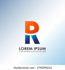 R Letter Technology and Business Logo Design. The modern logo design concept alphabet Letter for business identity