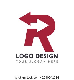 
R Letter Transport Logo Design