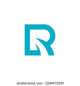r letter vector abstract logo design