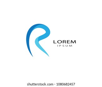 R letter vector icon