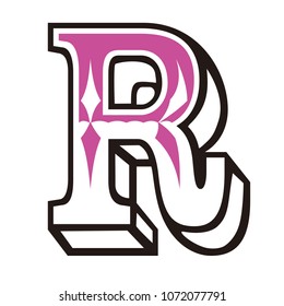 r letter vector logo