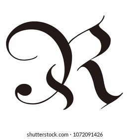 r letter vector logo