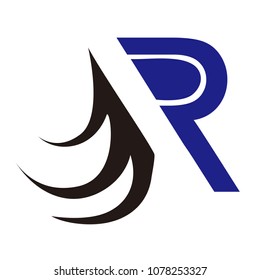 r letter vector logo