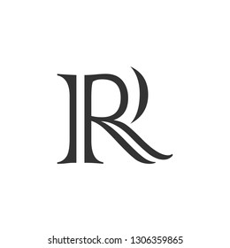 r letter vector logo