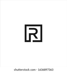 R letter vector logo abstract, R initial vector logo abstract