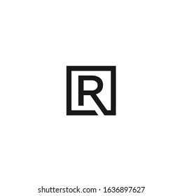 R letter vector logo abstract, R initial vector logo abstract