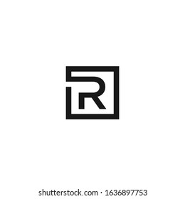 R letter vector logo abstract, R initial vector logo abstract