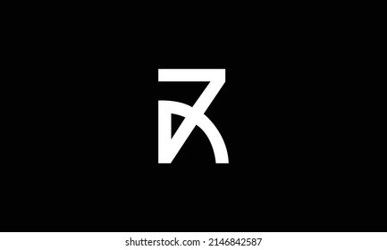 R letter vector logo abstract