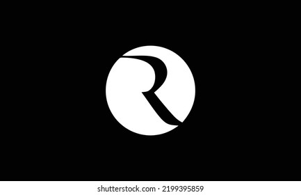  Resumen del logotipo del vector de letra R 