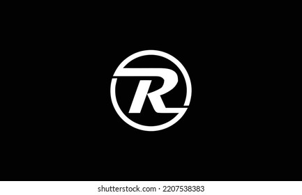  r letter vector logo abstract 