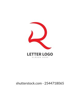 Logotipo de Vector de letra R abstracto