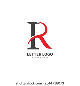 Logotipo de Vector de letra R abstracto