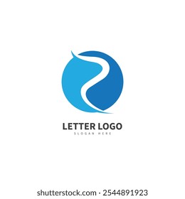 Logotipo de Vector de letra R abstracto