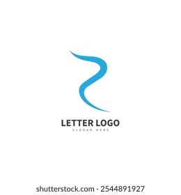 Logotipo de Vector de letra R abstracto