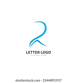 Logotipo de Vector de letra R abstracto