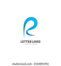 Logotipo de Vector de letra R abstracto