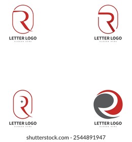 Logotipo de Vector de letra R abstracto