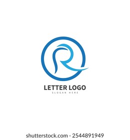 Logotipo de Vector de letra R abstracto