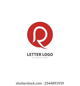 Logotipo de Vector de letra R abstracto