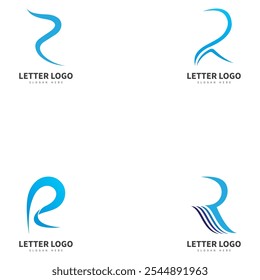 Logotipo de Vector de letra R abstracto