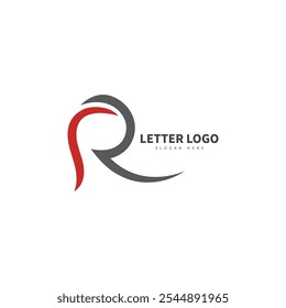 Logotipo de Vector de letra R abstracto