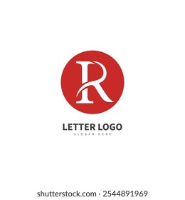 Logotipo de Vector de letra R abstracto