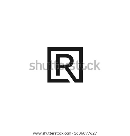 R letter vector logo abstract, R initial vector logo abstract