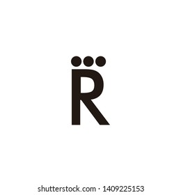 r letter vector logo design. rr logo design