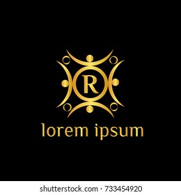 R letter vector logo design template. Business logo. Luxury brand identity