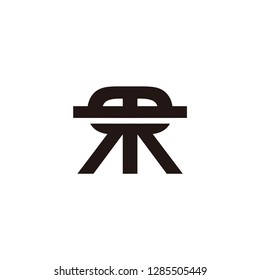 r letter vector logo. rr letter vector logo