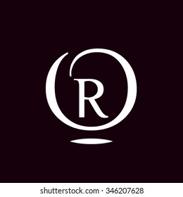 R letter vector logo template (sign, symbol, emblem, ornament)