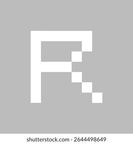 R LETTER VECTOR SQUARE LOGO