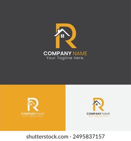 R Lettermark Real Estate Logo Design