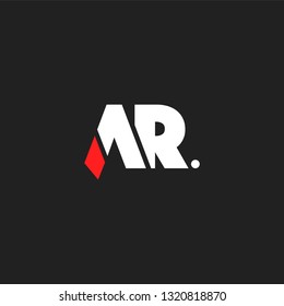 A R letters Joint logo icon vector template.
