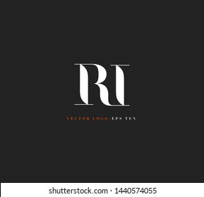 R & I letters Joint logo icon vector template for corporate logo and business card design.