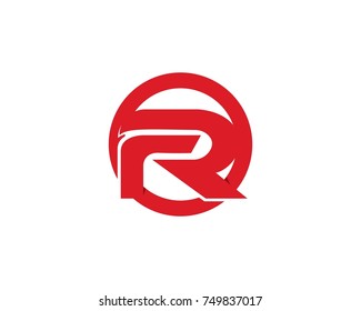R Letters logos Template