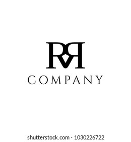 R, R letters vector logo. Heart rmblem. Health logo. Business brand identity