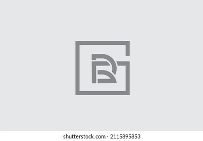 R line alphabet letter logo icon design. Creative template for business and company in grey color