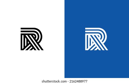 r line logo design inspiration 