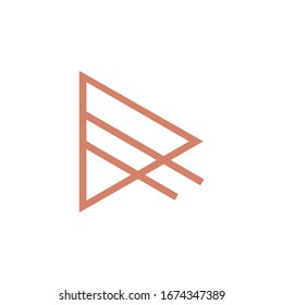 R logo abstract minimalist , simple , neat and clean.