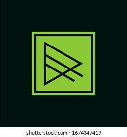 R logo abstract minimalist , simple , neat and clean.