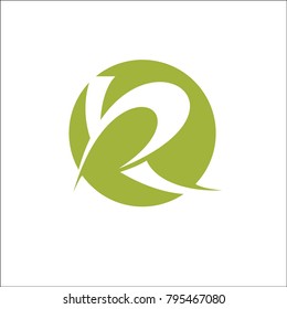 R logo abtract circle