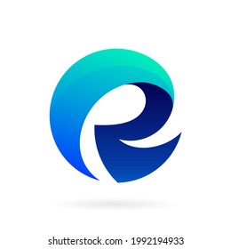 Logo de R con concepto negrita