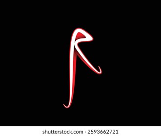 R Logo Branding Identity Corporate Vector Font Design.