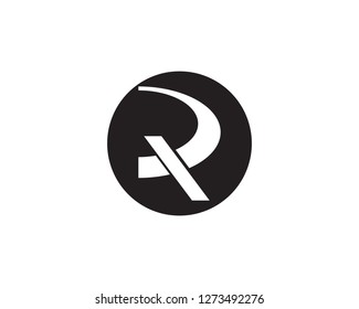 R logo busines vector icon and symbols template
